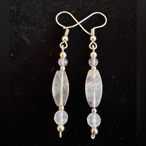 Sterling Silver and Fluorite Earrings
Handmade by Shanstone Jewelry!!